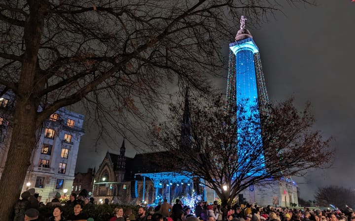 Baltimore Monument Lighting